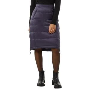 New Aventure Women's Quilted Side Zippers Winter Down Midi Skirt